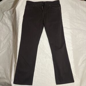 J Brand 240916M336 Kane Regular Straight Fit Dark Brown Pants Men's 31x30 (33x30